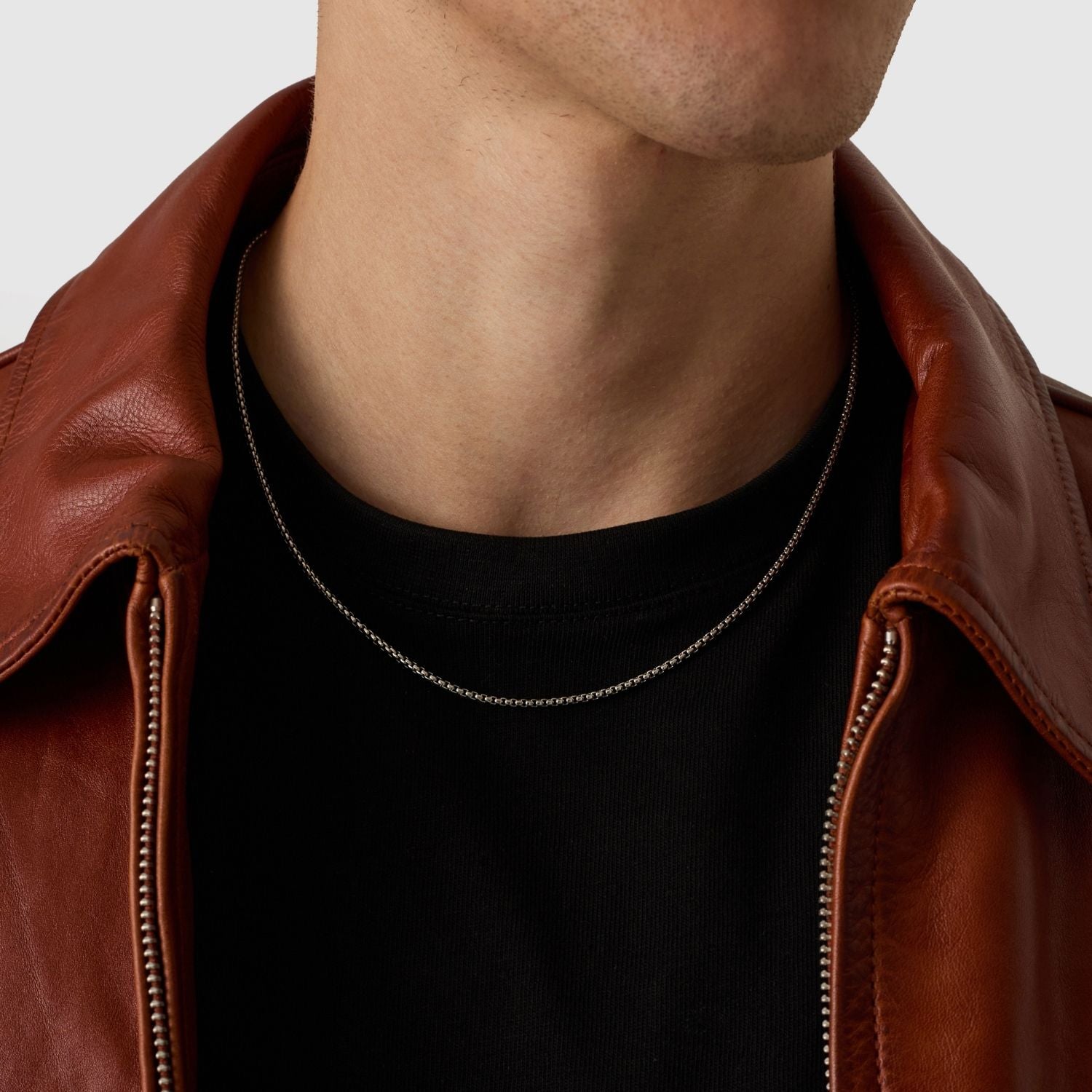 Round Box Chain (Silver) 2mm