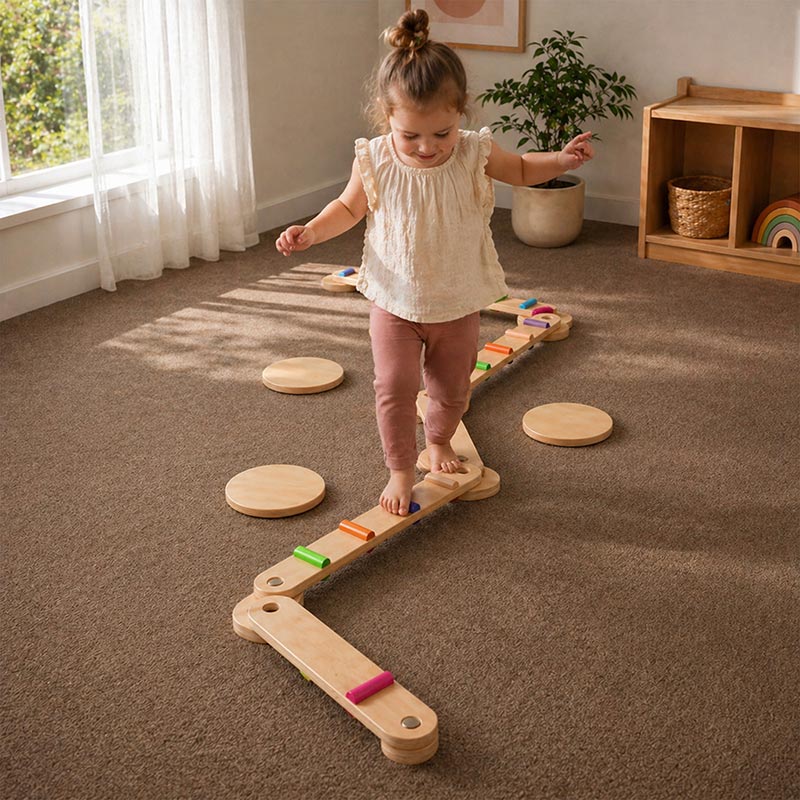 Montessori Balance Beams & Stones