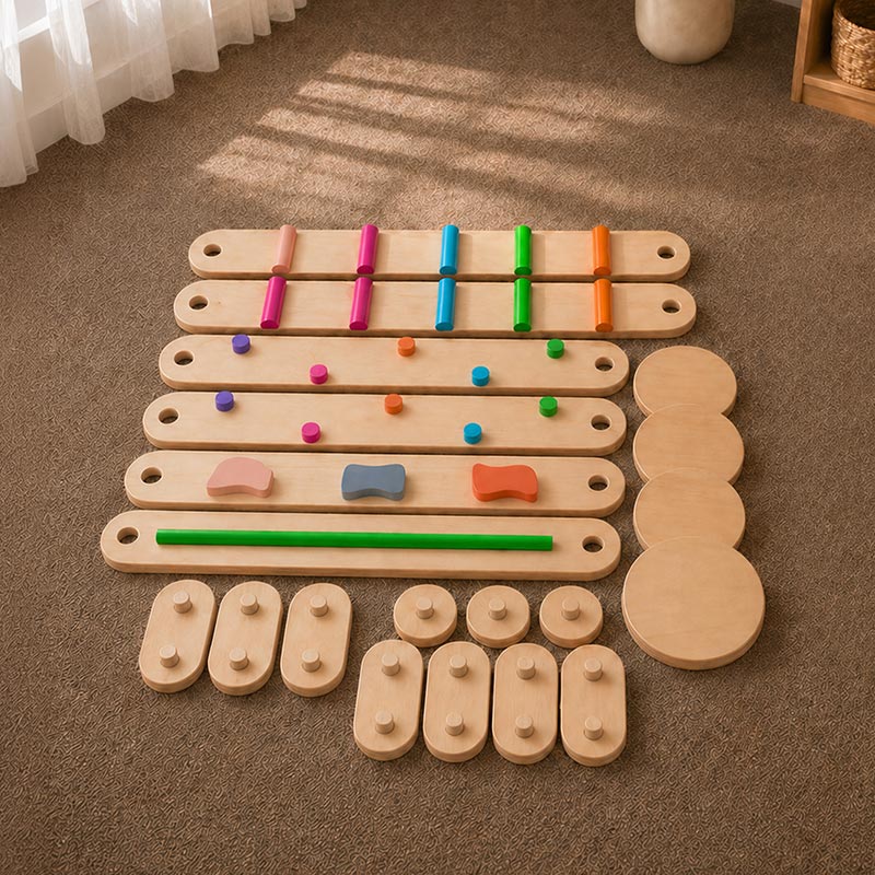 Montessori Balance Beams & Stones
