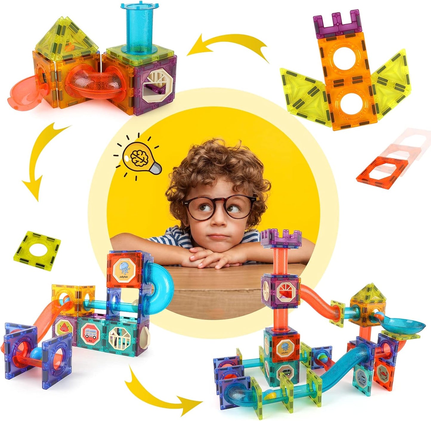 DIY Magnetic Marble Run