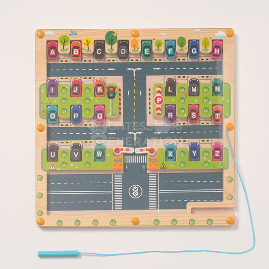 Montessori Alphabet Parking Maze