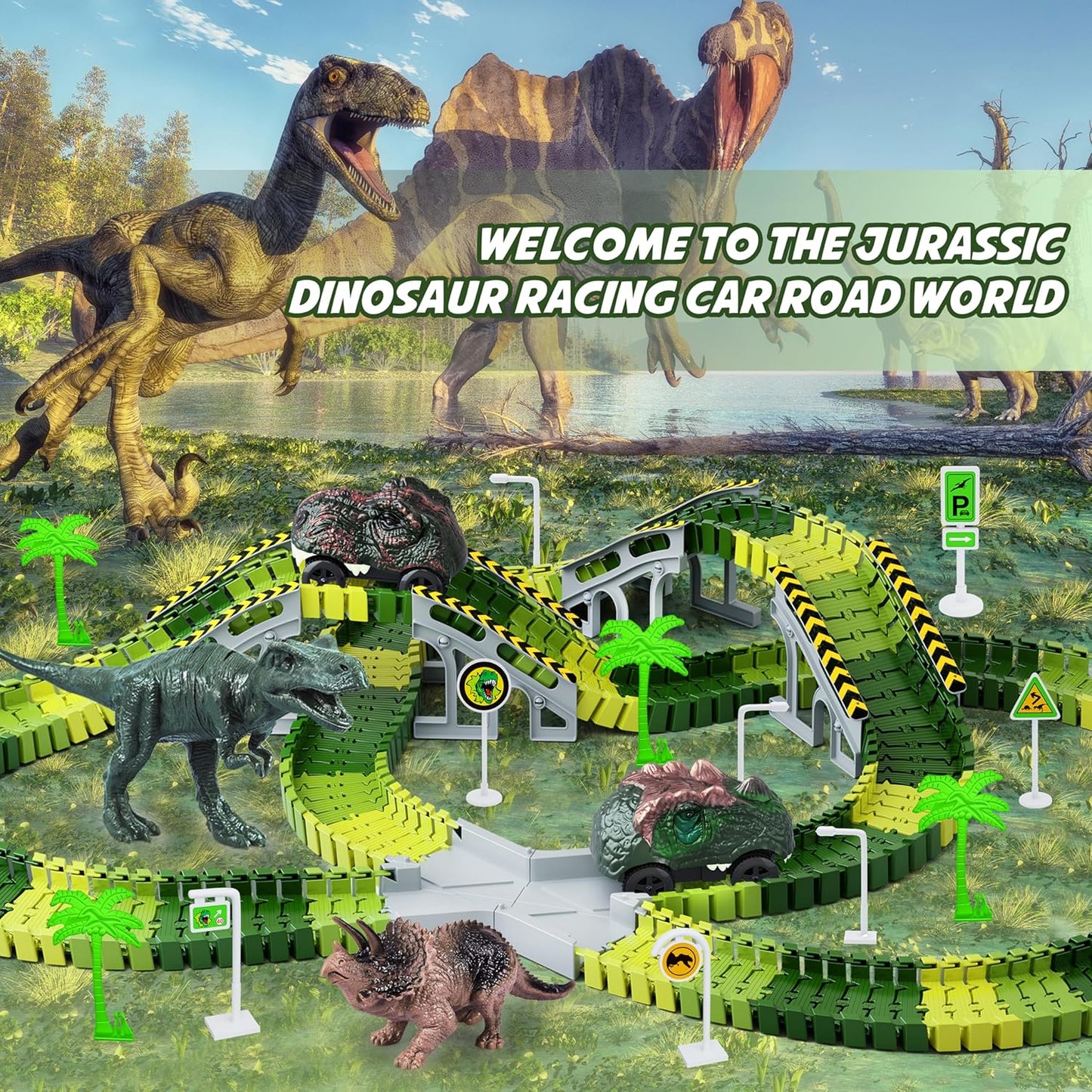 DIY Jurassic Race Track