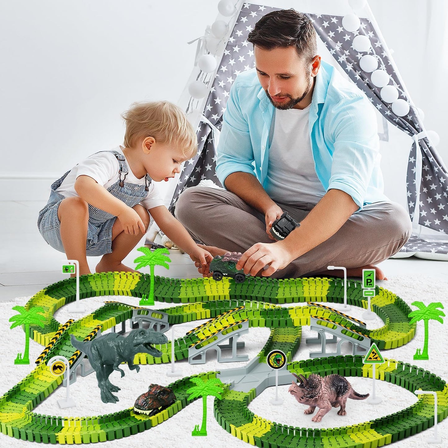 DIY Jurassic Race Track