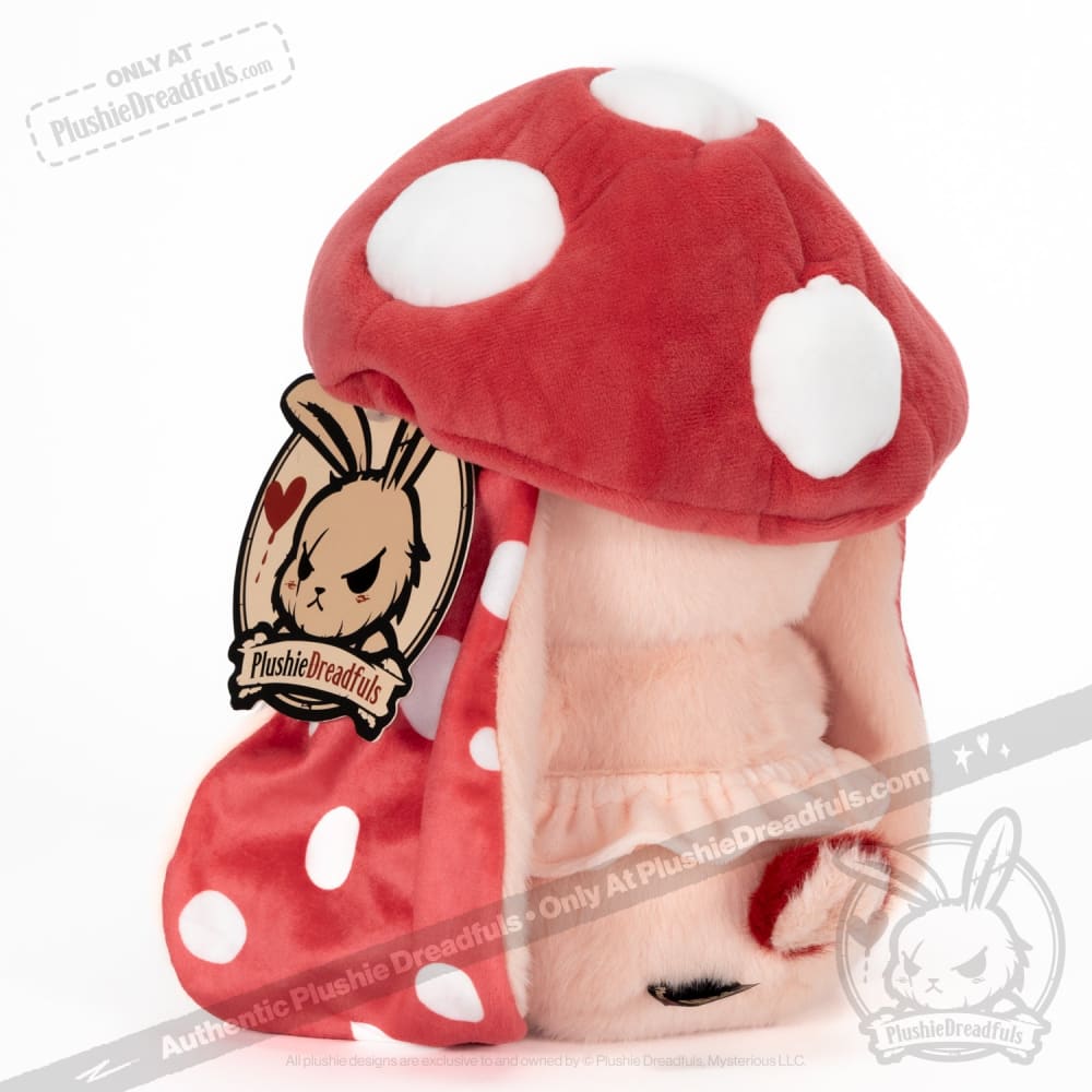 Plushie Dreadfuls -  Mushroom Rabbit - Fly Agaric - Plush Stuffed Animal