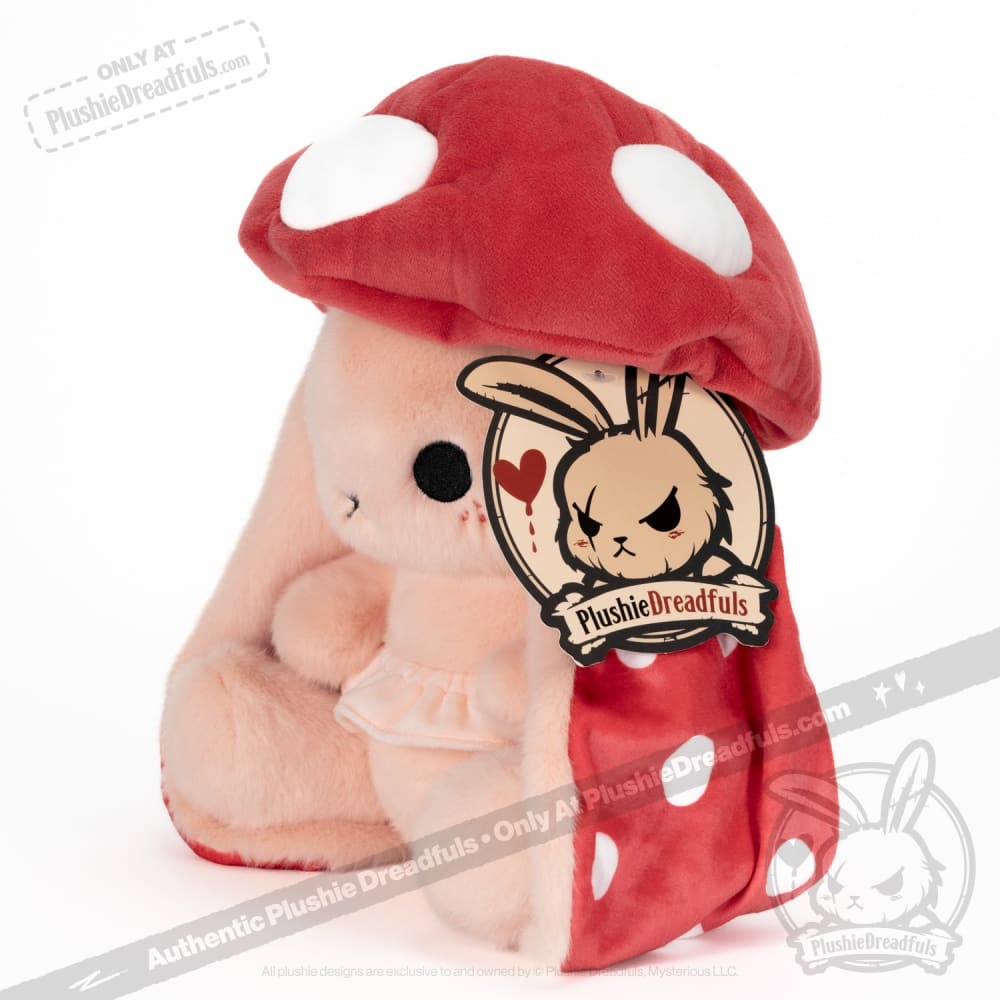 Plushie Dreadfuls -  Mushroom Rabbit - Fly Agaric - Plush Stuffed Animal